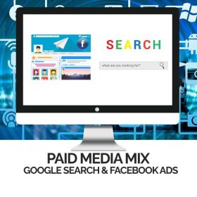 Paid Media Mix - Google Search + Facebook Ads - image