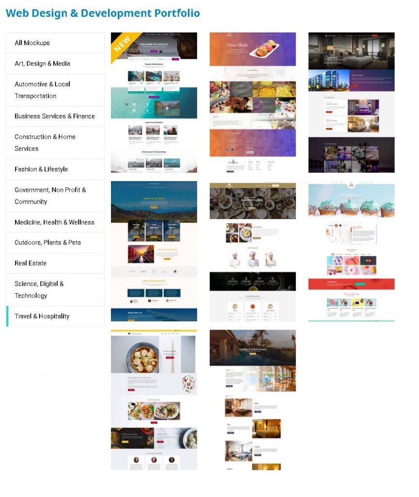 Custom Web Design Portfolio - screenshot