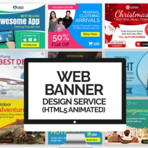 Web Banner Design (HTML5) - 7 Banner Set